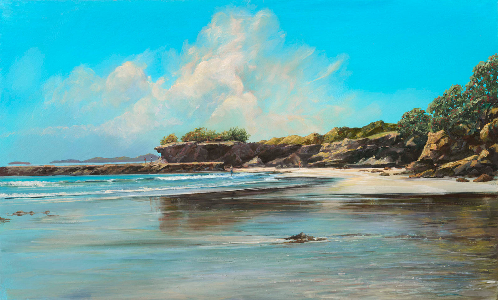 Outgoing Tide Tawharanui - Print