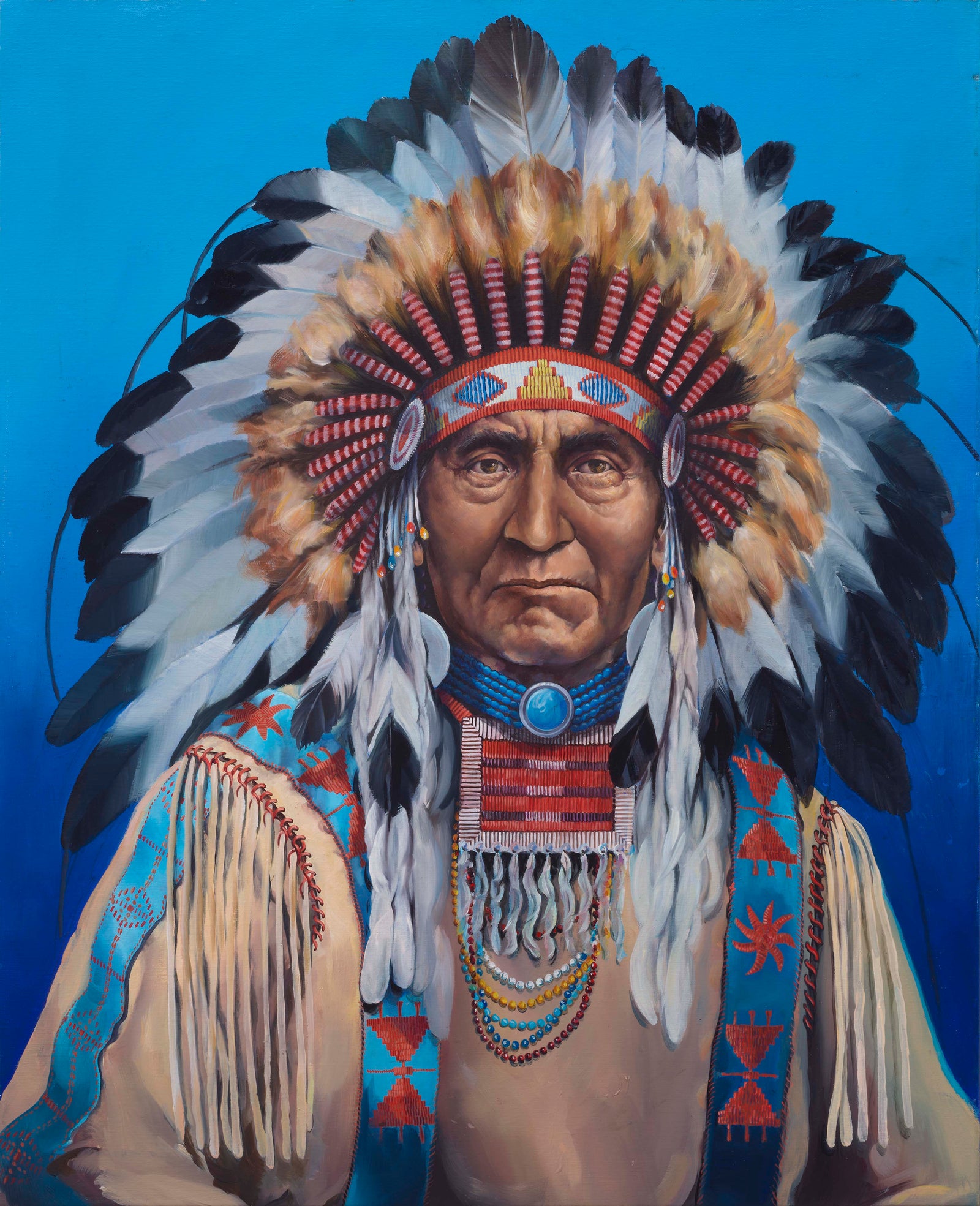 Indian Chief Print